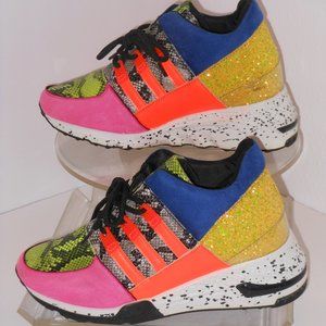 NUCOLLECTIONS STEVIE STYLE WEDGE HEEL SHOES SIZE 9 MEDIUM